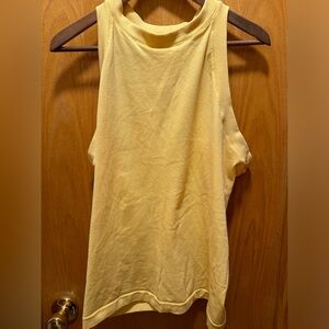 Athleta XL women’s tank top in yellow orange, new without tags